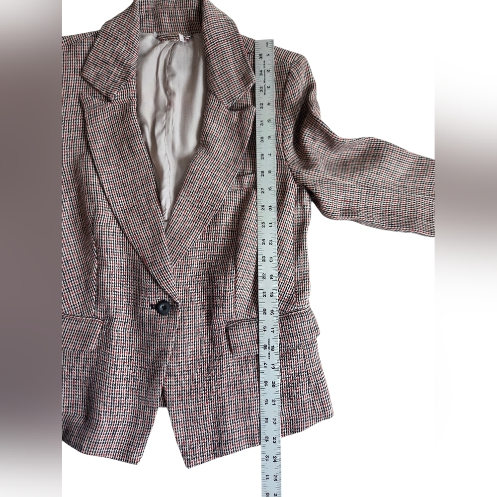 Free People Linen Tweed Blazer XS - Picture 8 of 16